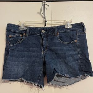 American Eagle Dark Wash Jean Shorts
